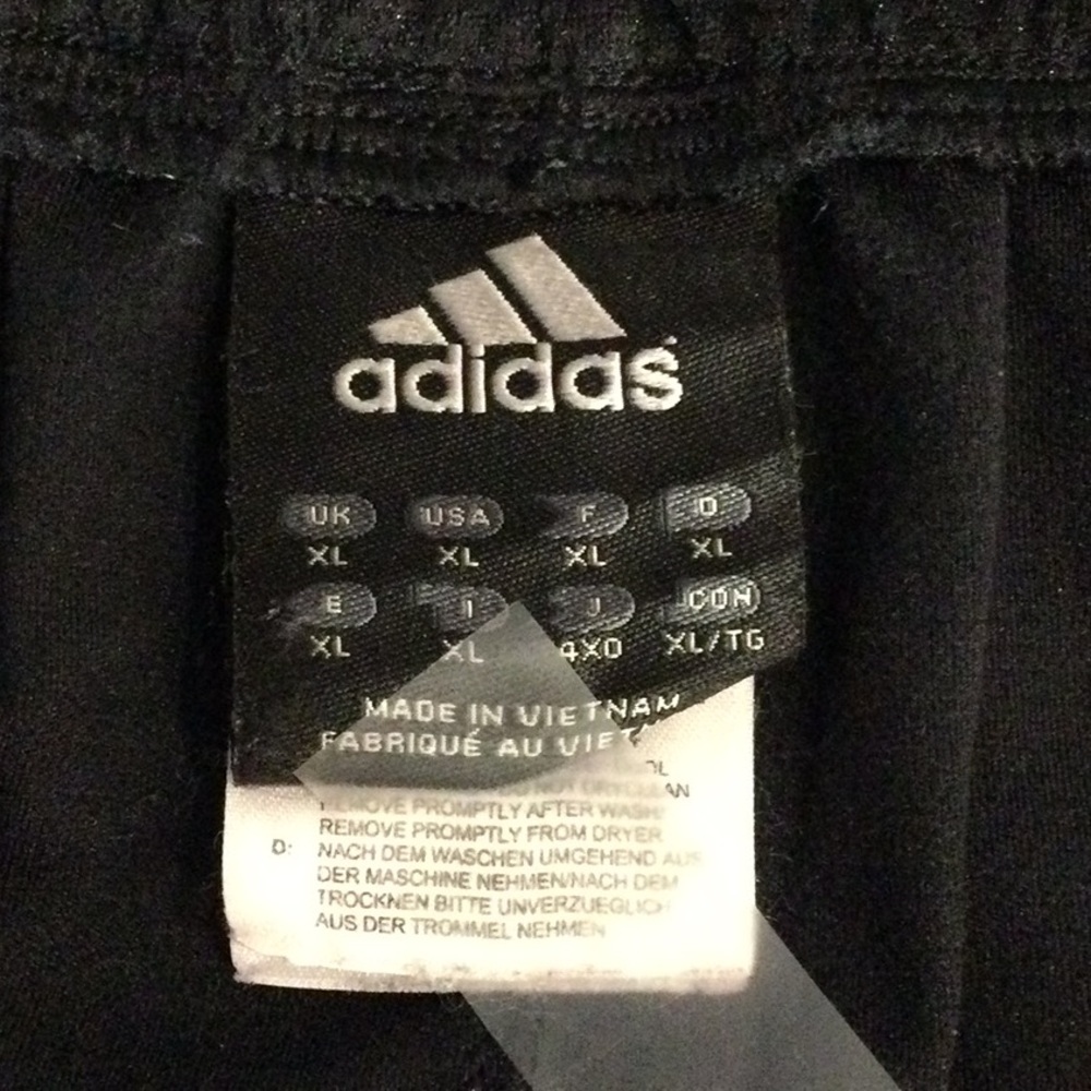 Adidas Black and Red Athletic Shorts - Picture 6 of 7